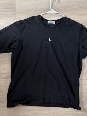 Stone Island Compass Logo Short Sleeve T-Shirt Black